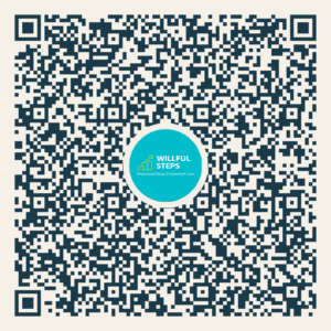 Willful Steps Contact QR